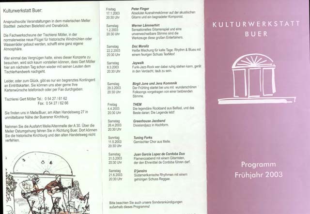 2003.03.00 Flyer Kulturwerkstatt